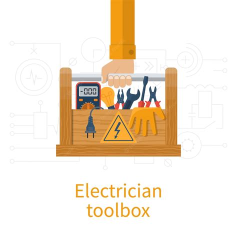 cartoon electrical box|Electrician Cartoon Tool Box Images .